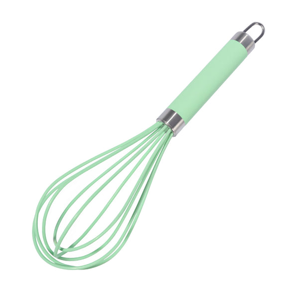 Batidor de acero inoxidable y silicon Verde