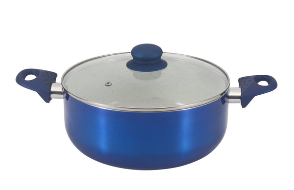 Cacerola metálica azul