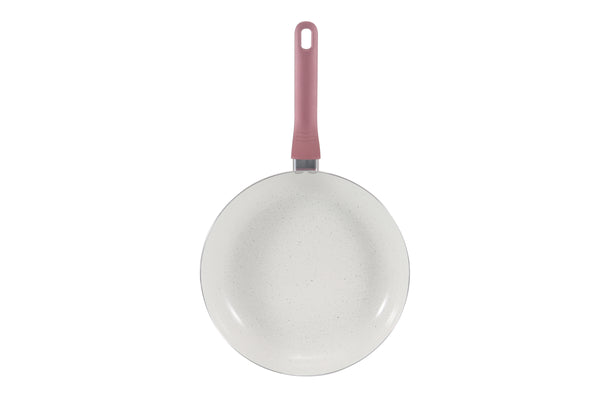 Sartén metálico rosa