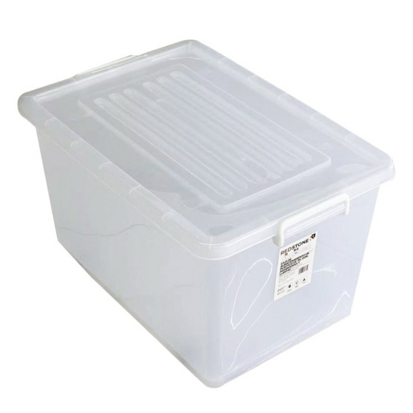Caja de almacenamiento blanca 75 L