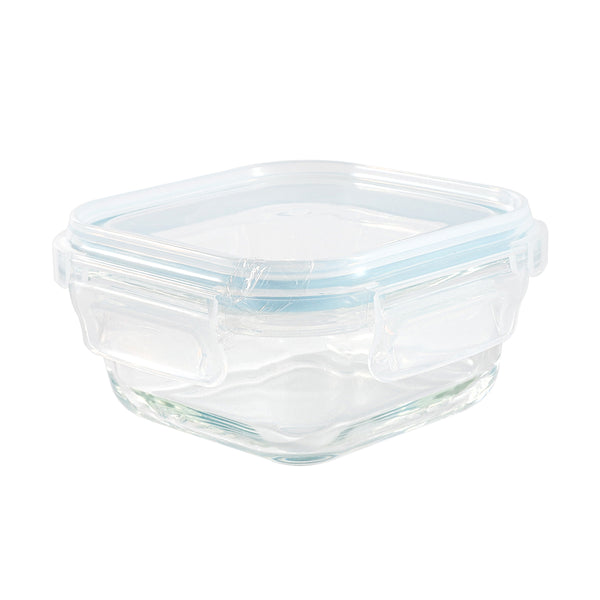 Recipiente de vidrio de borosilicato 800ml azul