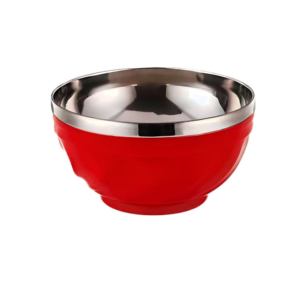 Bowl de acero inoxidable 500ml Rojo