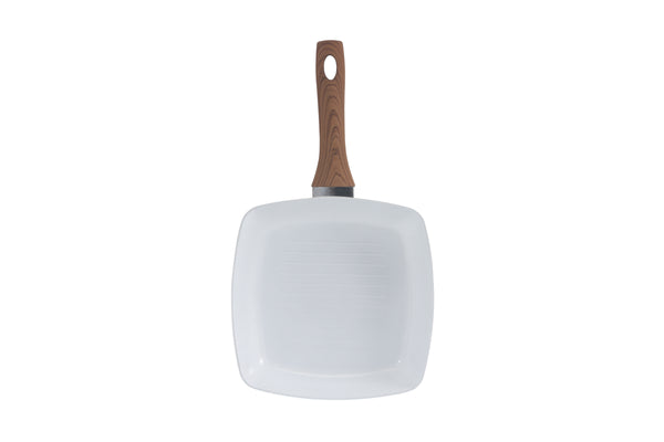 Sartén grill luxe blanco