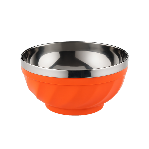 Bowl de acero inoxidable 500ml Naranja