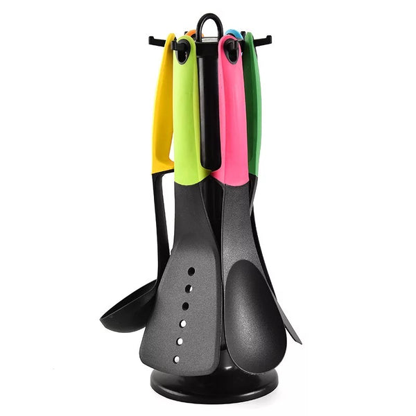 Juego de 5 utensilios negros
